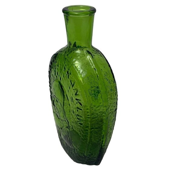Vintage Wheaton Glass Bottle Green  8.5" High Retro Colonial Style Ben Franklin - Picture 5 of 8